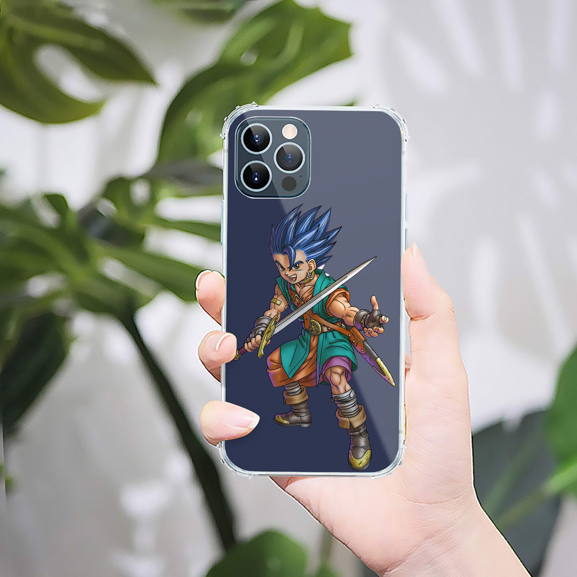 （画像用） ドラゴンクエスト Doragon Kuesuto Dragon Quest 【iPhone 12シリーズ対応】透明スマホケース（クリアソフトケース）